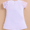 White Girls Cap Sleeves Frock / Dress