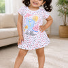 White Girls Cap Sleeves Frock / Dress