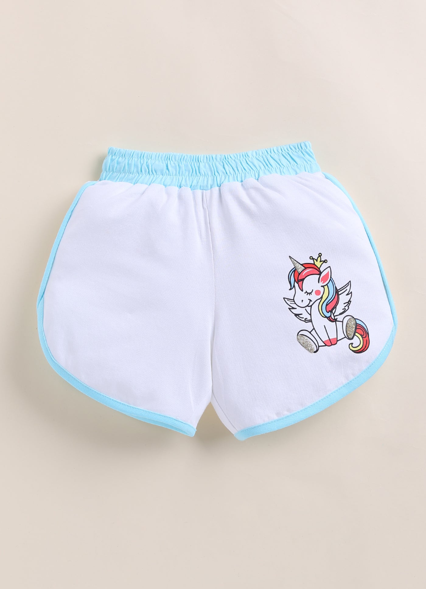 BUMZEE White Girls Shorts Pack Of 2