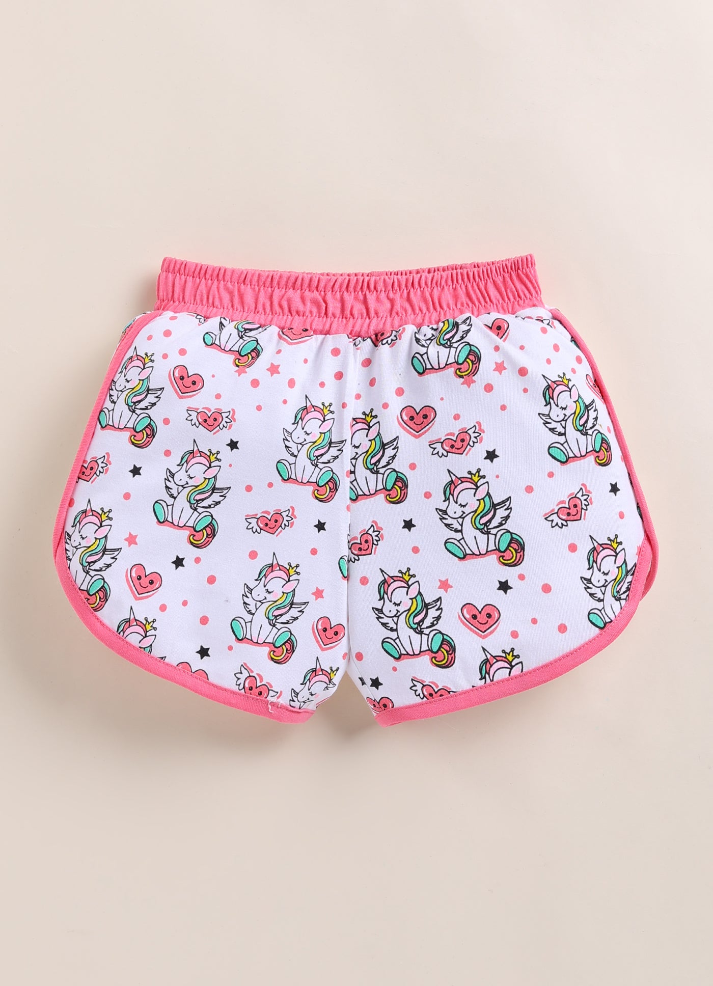 BUMZEE White Girls Shorts Pack Of 2