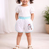 BUMZEE White Girls Shorts Pack Of 2