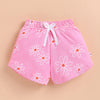 BUMZEE Pink & Sky Blue Girls Shorts Pack Of 2