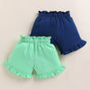 BUMZEE Green & Navy Girls Shorts Pack Of 2