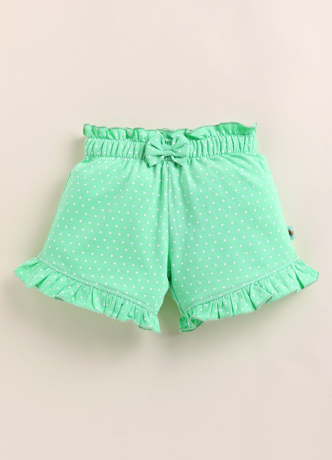 BUMZEE Green & Navy Girls Shorts Pack Of 2