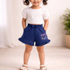 BUMZEE Green & Navy Girls Shorts Pack Of 2