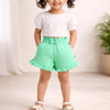 BUMZEE Green & Navy Girls Shorts Pack Of 2