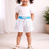 BUMZEE White Girls Shorts Pack Of 2