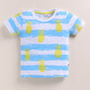 BUMZEE White & Blue Boys Half Sleeves Cotton T-Shirts Pack Of 2