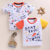 BUMZEE White Boys Half Sleeves Cotton T-Shirts Pack Of 2