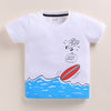 BUMZEE Yellow & White Boys Half Sleeves Cotton T-Shirts Pack Of 2