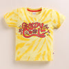 BUMZEE Yellow & White Boys Half Sleeves Cotton T-Shirts Pack Of 2