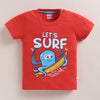 BUMZEE Red & Green Boys Half Sleeves Cotton T-Shirts Pack Of 2