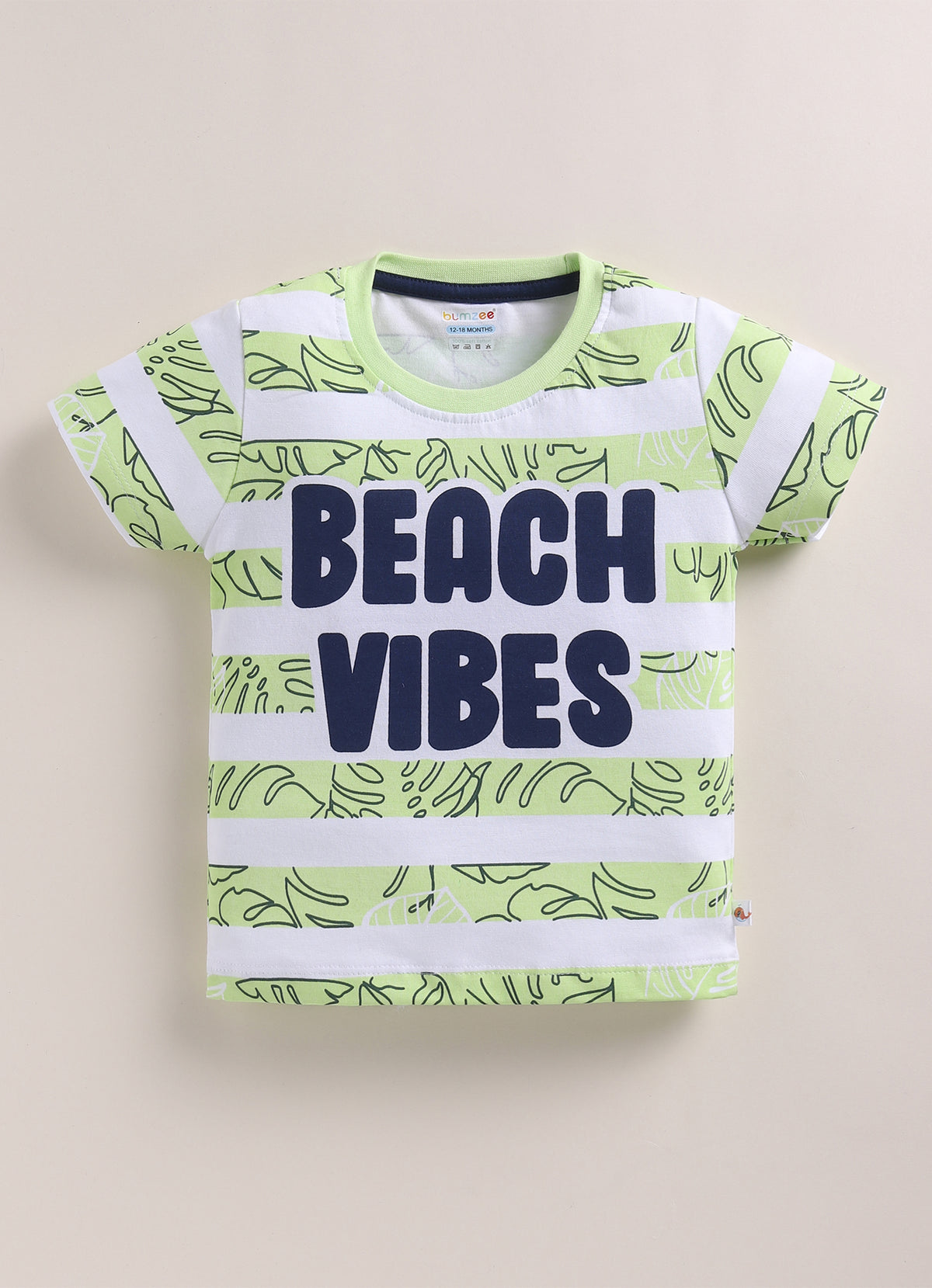 Bumzee Red & Green Graphic Print T-Shirt, Pack of 2, Half Sleeves, 100% Cotton