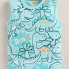 BUMZEE Grey & Mint Green Boys Sleeveless Cotton T-Shirts Pack Of 2