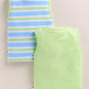 BUMZEE Green & Multi Boys Sleeveless Cotton T-Shirts Pack Of 2