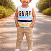 BUMZEE Yellow & White Boys Sleeveless Cotton T-Shirts Pack Of 2