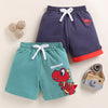 BUMZEE Green & Grey Boys Shorts Pack Of 2