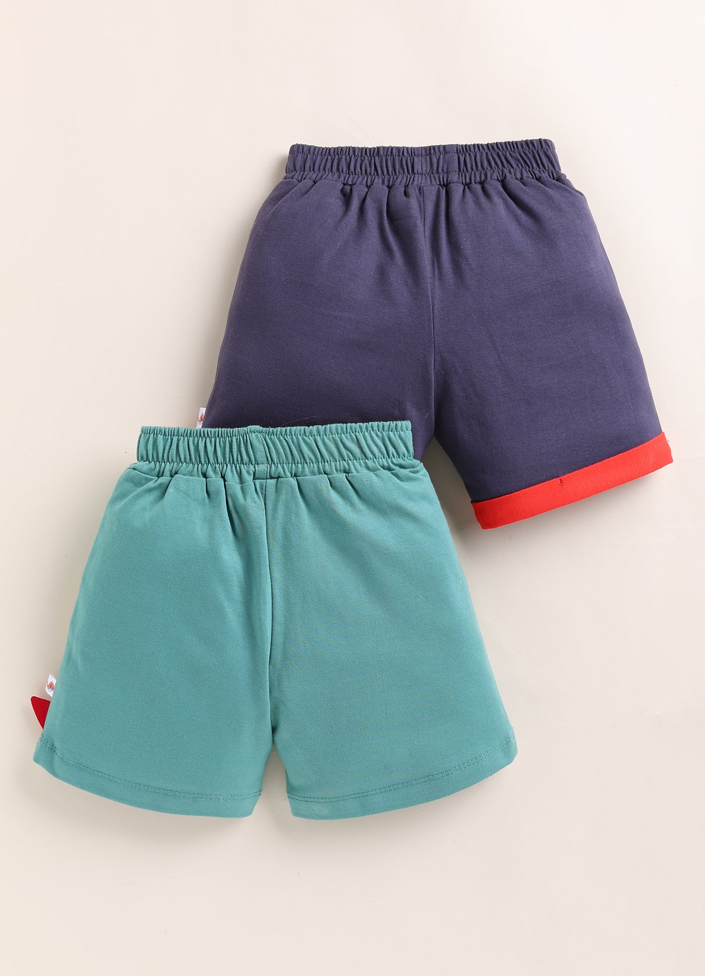 BUMZEE Green & Grey Boys Shorts Pack Of 2