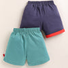 BUMZEE Green & Grey Boys Shorts Pack Of 2