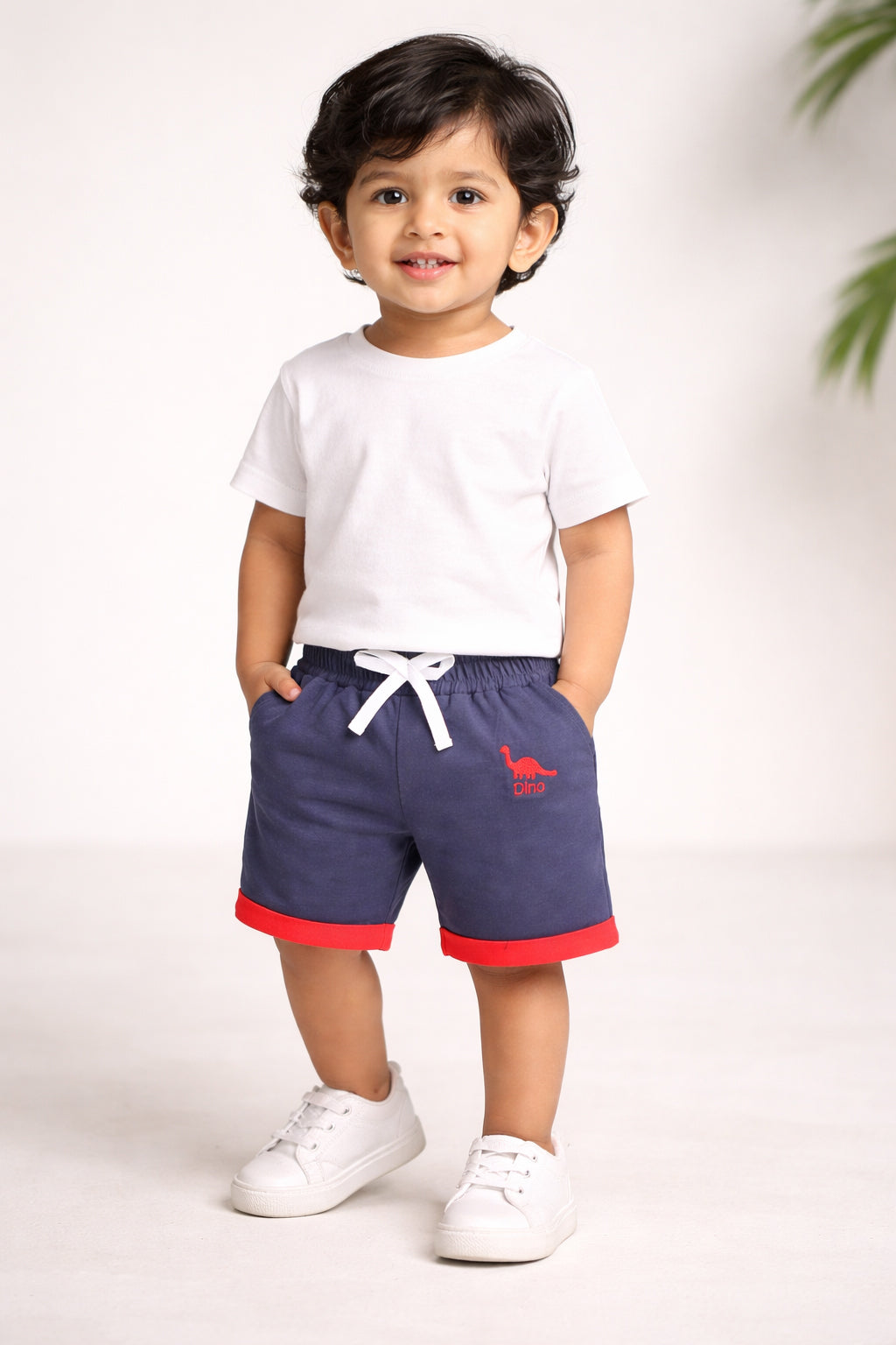 BUMZEE Green & Grey Boys Shorts Pack Of 2