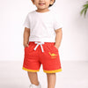 BUMZEE Red & Navy Boys Shorts Pack Of 2