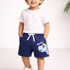 BUMZEE Red & Navy Boys Shorts Pack Of 2