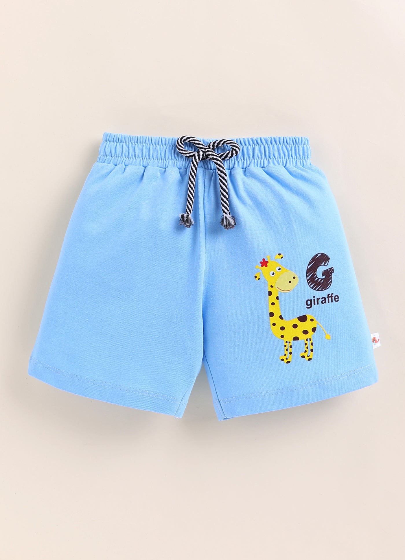 BUMZEE Orange & Sky Blue Boys Shorts Pack Of 2
