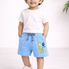 BUMZEE Orange & Sky Blue Boys Shorts Pack Of 2