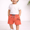 BUMZEE Orange & Sky Blue Boys Shorts Pack Of 2