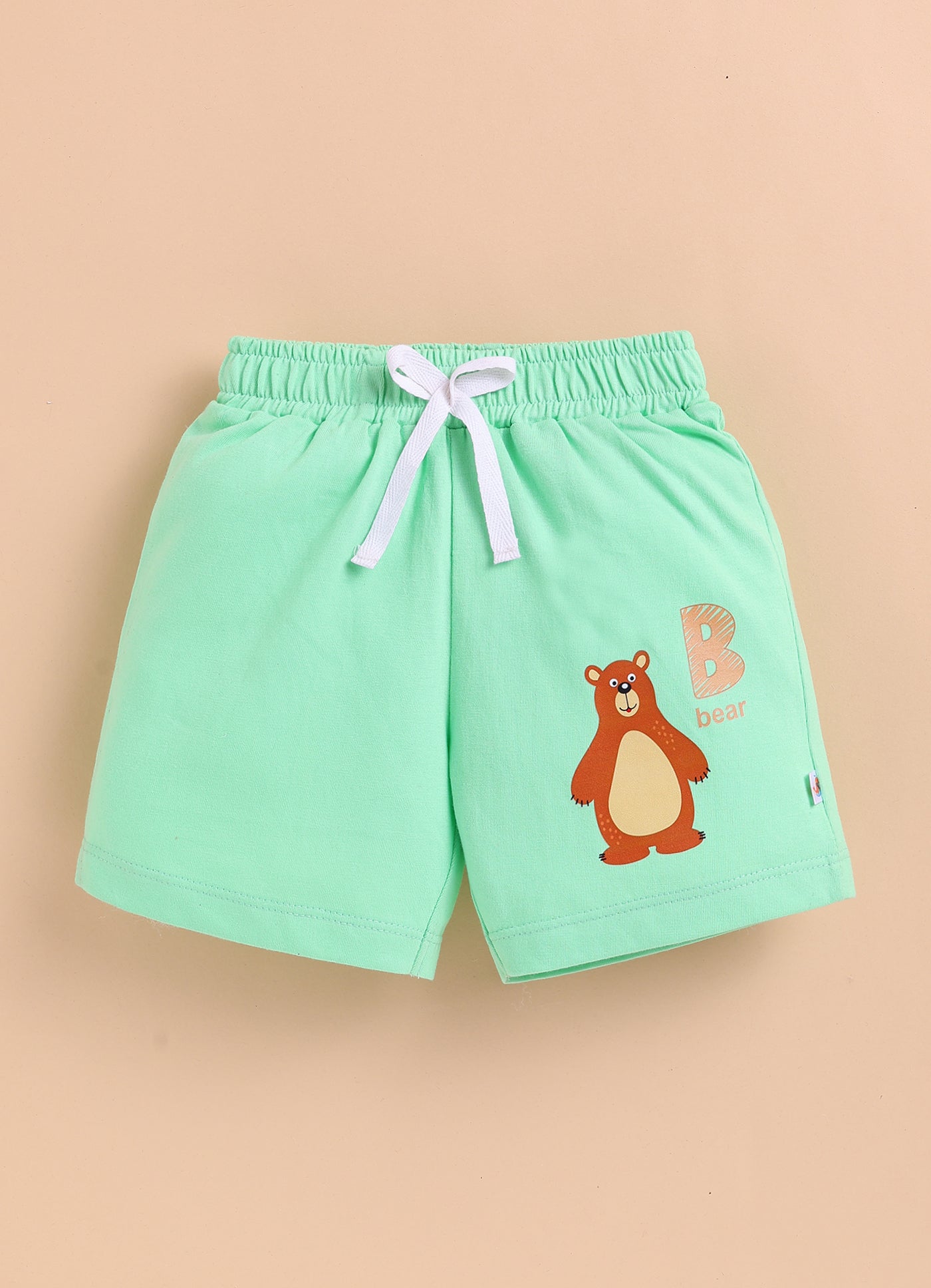 BUMZEE Red & Green Boys Shorts Pack Of 2