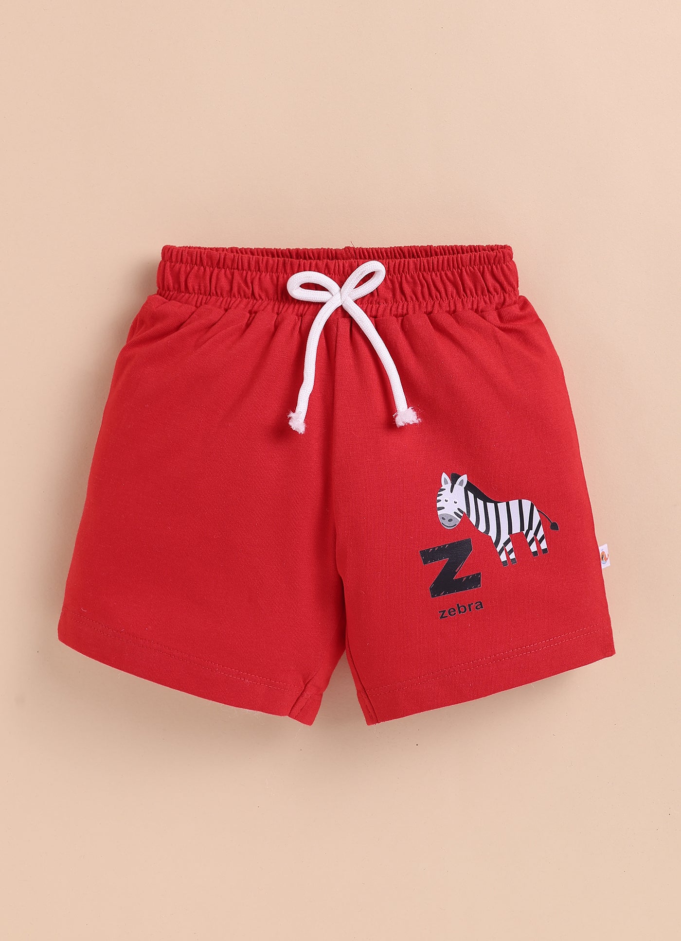 BUMZEE Red & Green Boys Shorts Pack Of 2