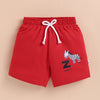 BUMZEE Red & Green Boys Shorts Pack Of 2