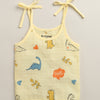 Boys Sleeveless Pure Cotton Muslin Knot Jabla White & Yellow Pack of 3