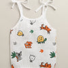 Boys Sleeveless Pure Cotton Muslin Knot Jabla White & Yellow Pack of 3