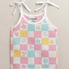 Girls Sleeveless Pure Cotton Muslin Knot Jabla Pink & White Pack of 3