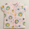Pink Baby Girls Half Sleeves Pure Cotton Muslin Jabla & Short Set