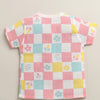 Multi Baby Girls Half Sleeves Pure Cotton Muslin Jabla & Short Set