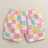 Multi Baby Girls Half Sleeves Pure Cotton Muslin Jabla & Short Set
