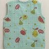 Green Baby Girls Sleeveless Pure Cotton Muslin Jabla & Short Set