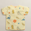 Boys Half Sleeves Pure Cotton Muslin Jabla Yellow & White Pack of 2