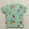 Girls Half Sleeves Pure Cotton Muslin Jabla White & Green Pack of 2