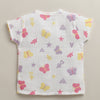 Girls Half Sleeves Pure Cotton Muslin Jabla White & Multi Pack of 2