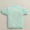 BUMZEE Mint Green & Peach Baby Girls Half Sleeves Jabla & Short Set
