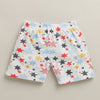 BUMZEE Navy & White Baby Boys Half Sleeves Jabla & Short Set