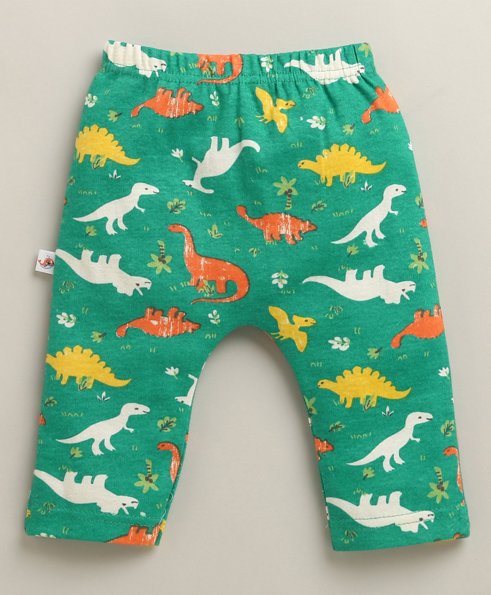 Green & Orange Baby Boys Diaper Pants / Leggings / Pyjamas Pack Of 3