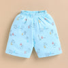 BUMZEE Blue Baby Boys Half Sleeves Jabla & Short Set