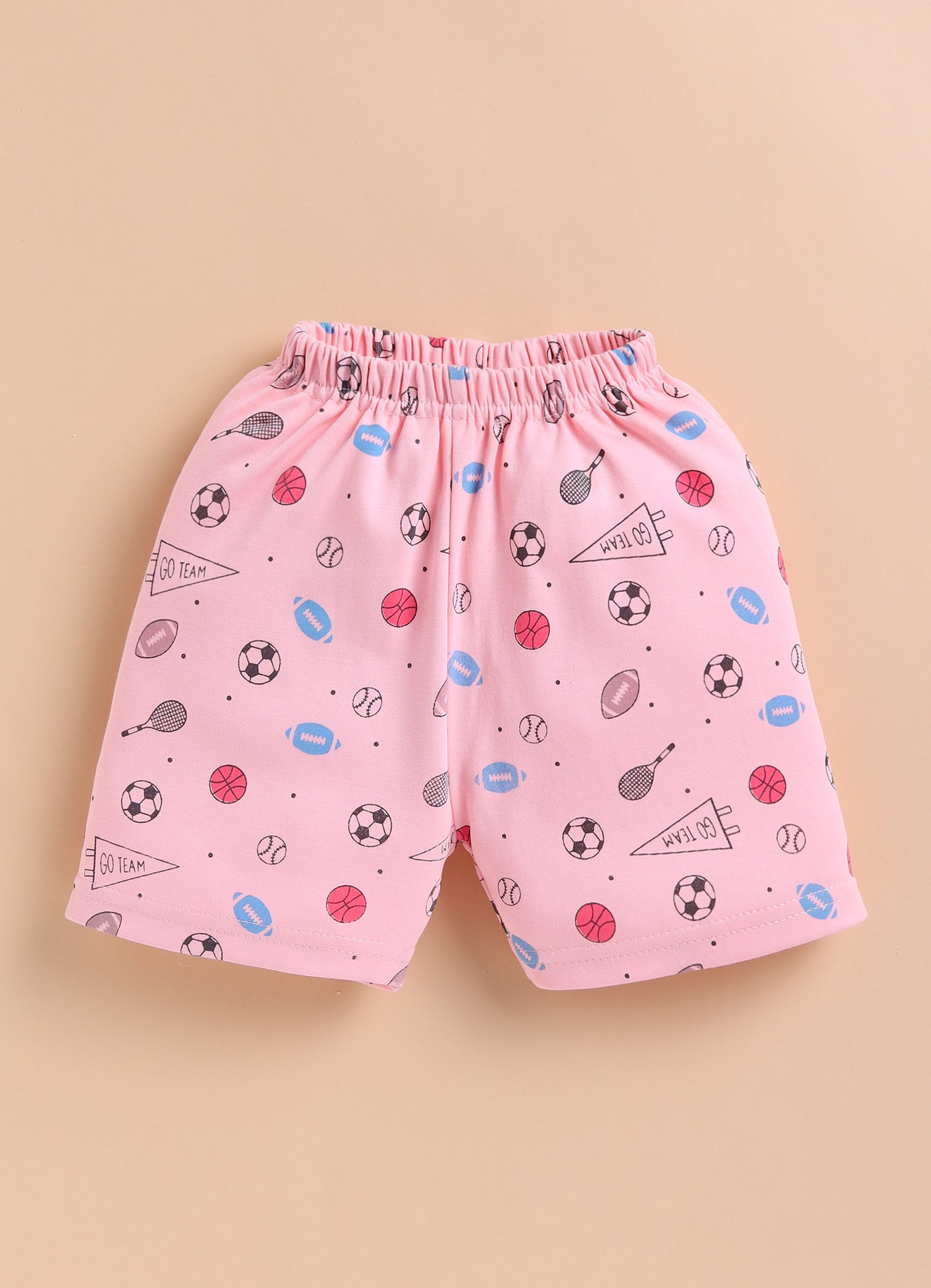 Peach Baby Boys Half Sleeves Jabla & Short Set