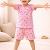 Peach Baby Boys Half Sleeves Jabla & Short Set