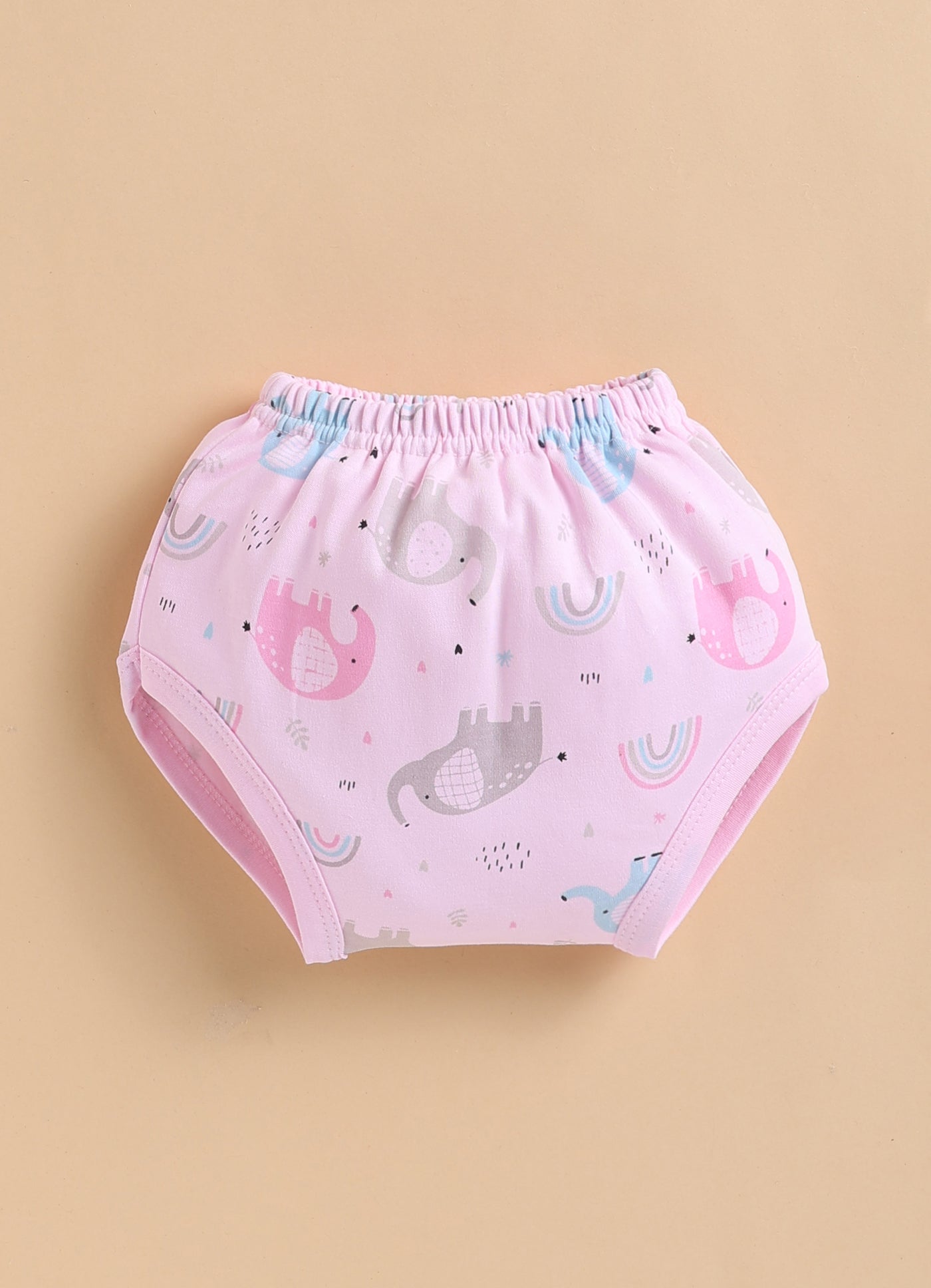 Pink Girls Cap Sleeves Frock With Panty