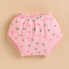 Peach Girls Cap Sleeves Frock With Panty